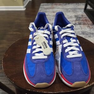 Adidas Run 70S 2 S.0 Women's sneakers, Blue/ White/Red JS5034, Size 8